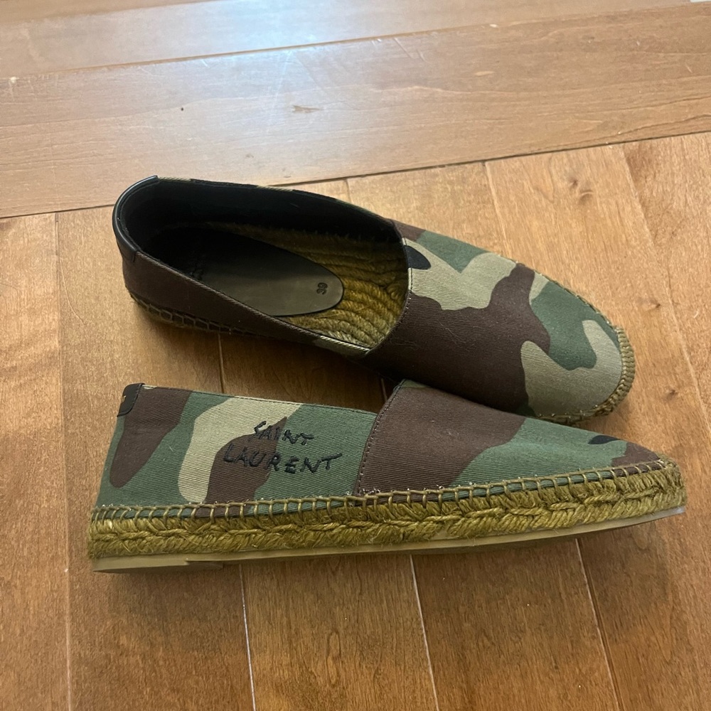 Saint Laurent Women’s Camouflage Espadrilles
